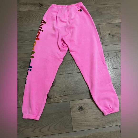 Aviator Nation Bright Pink Sweatpants - Picture 2 of 3